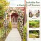 Garden Arbor with Door and Latch, 2-in-1 Outdoor Lawn Decoration